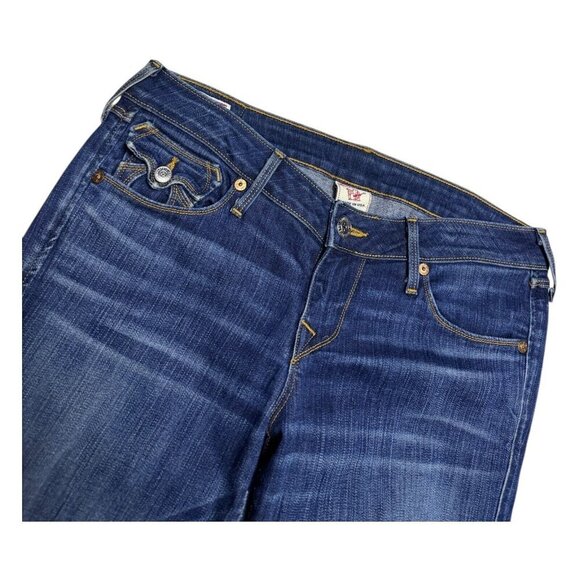 True Religion Blue Flare Jeans - Picture 4 of 9